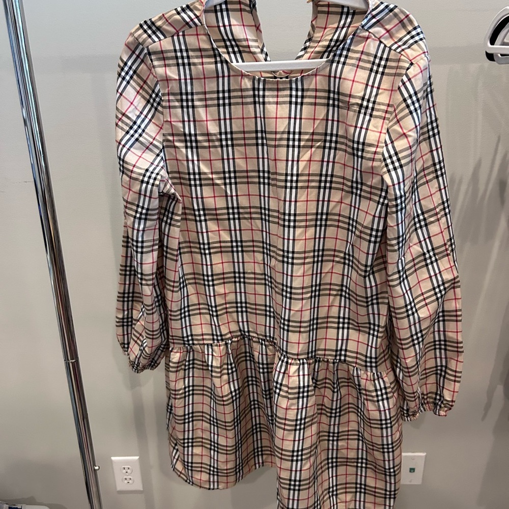 I.D.S. Dress “Burberry” plaid